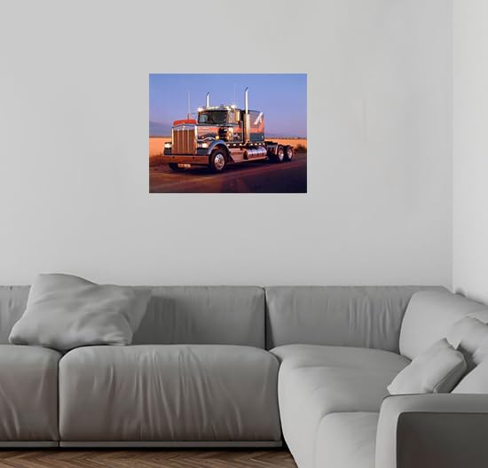 Amazon.com: Impact Posters Gallery Kenworth At Dusk Diesel Big Rig